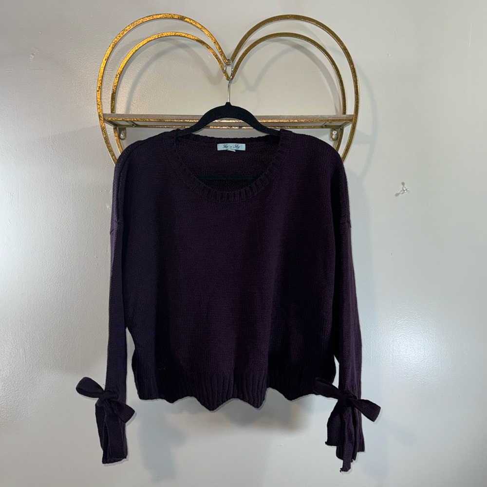 She + Sky Oversize Beach Sweater size M
